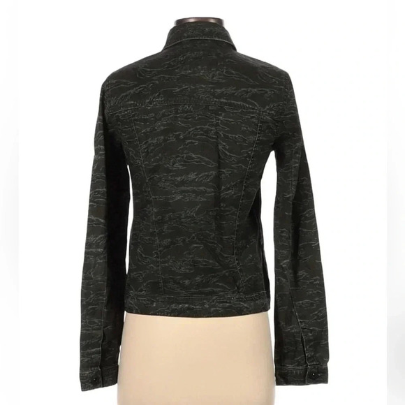 Hurley | Camouflage Camo Denim Printed Button Down Jacket Size S Small - Picture 2 of 10